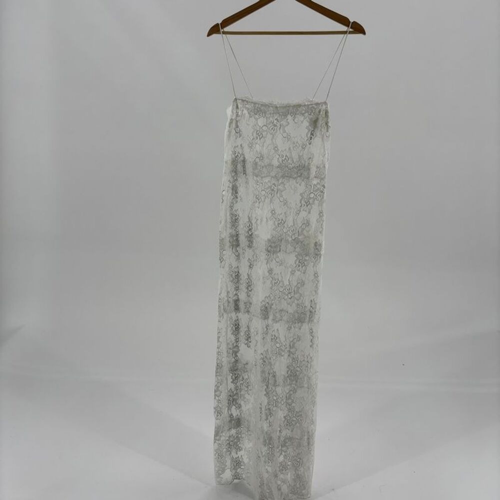 Lovers + Friends Millie Sheer Maxi Dress in White